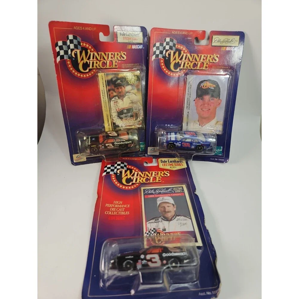Lot of 3 Dale Earnhardt #3 Winners Circle 1:64 50th Lifetime Series NASCAR 1998